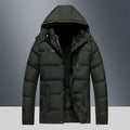 Men's Fleece Lined Cotton Jacket for Winter Warmth and Comfort