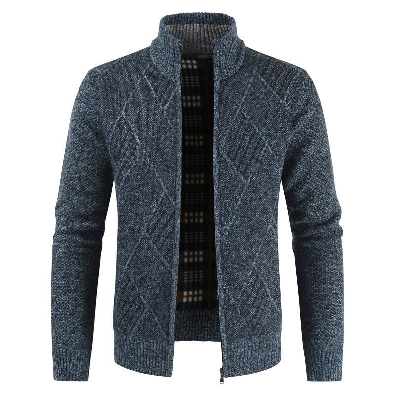 Men's Slim Fit Formal Cardigan Sweater Jacket For Business Casual