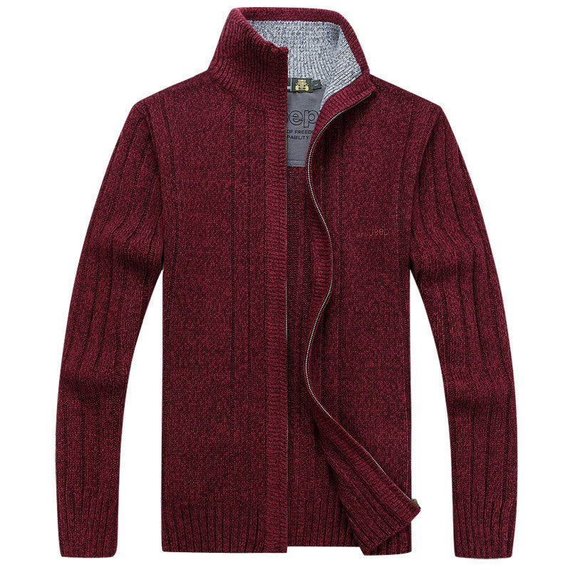 Men's Oversized Casual Sweater Cardigan Jacket With Soft Polyester Fabric