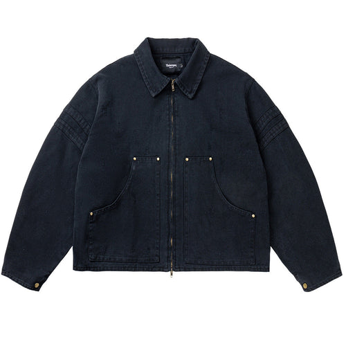 Men's Barnwind Heavy Canvas Washed Distressed Cleanfit Workwear Jacket