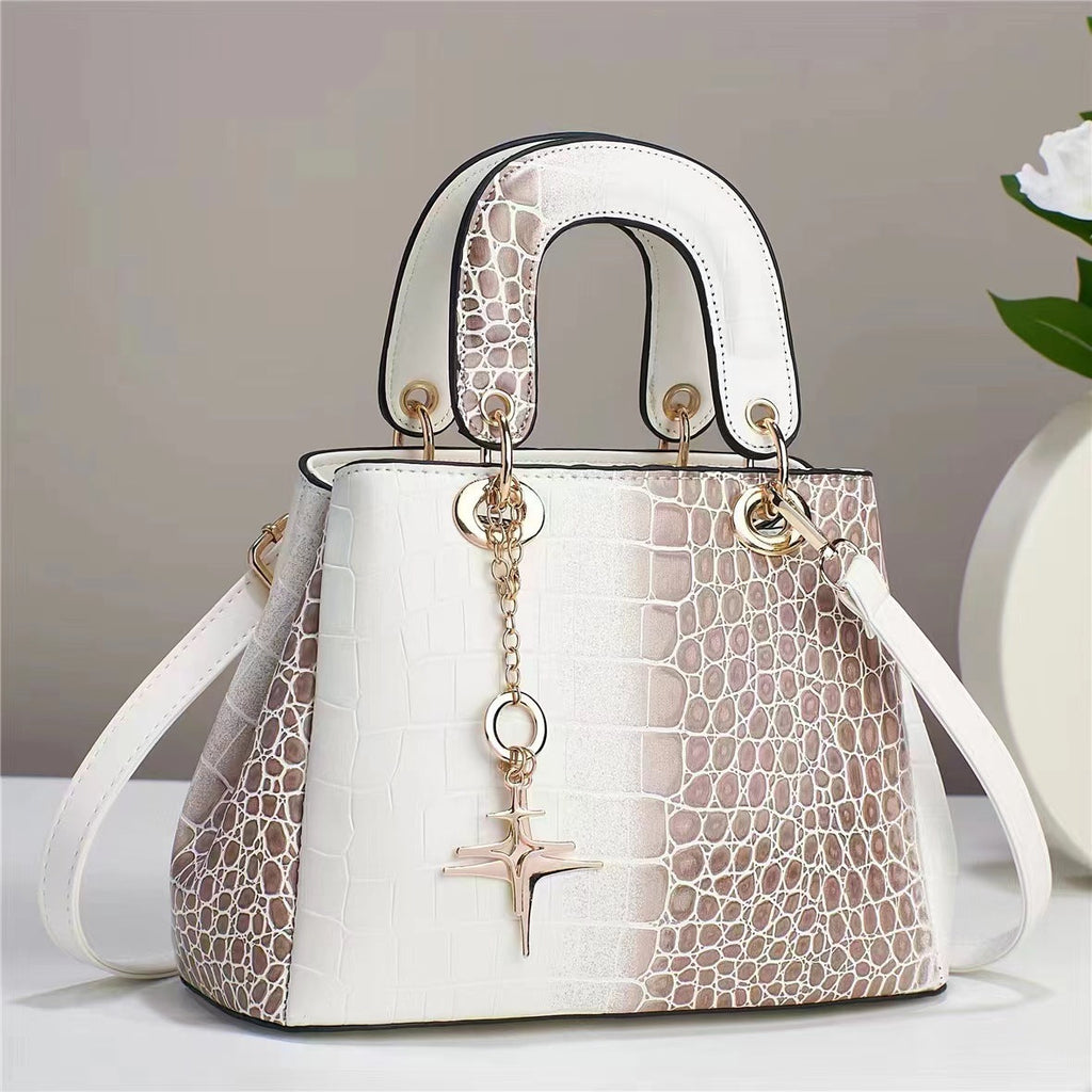 Women's Stylish Glossy Pu Shoulder Messenger Hand Bag