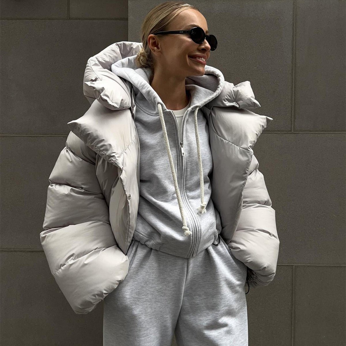 Women's Thick Bread Puffer Jacket Cotton Padded Winter Coat
