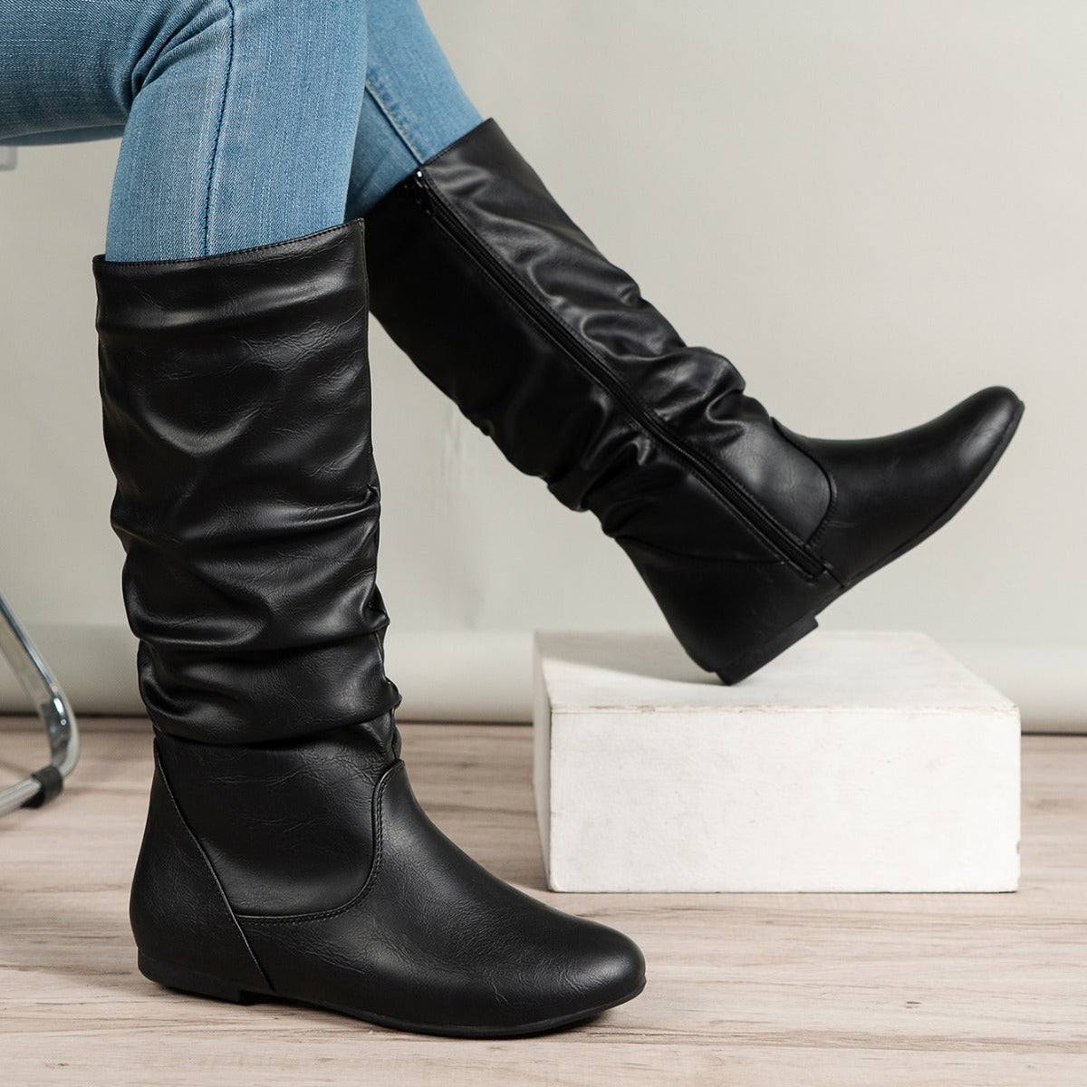 Women's Western Leather Cowboy Boot - Soft & Comfortable
