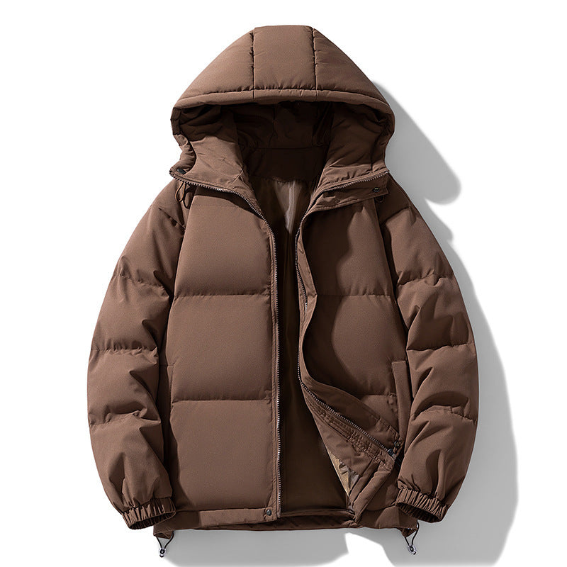 Men's Hooded Cotton Padded Jacket for Warmth and Winter Comfort