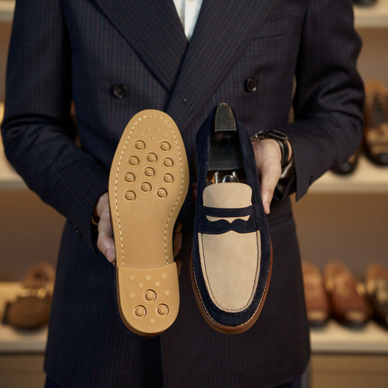 Men’s Handmade Retro Leather Loafers for Timeless Everyday Style