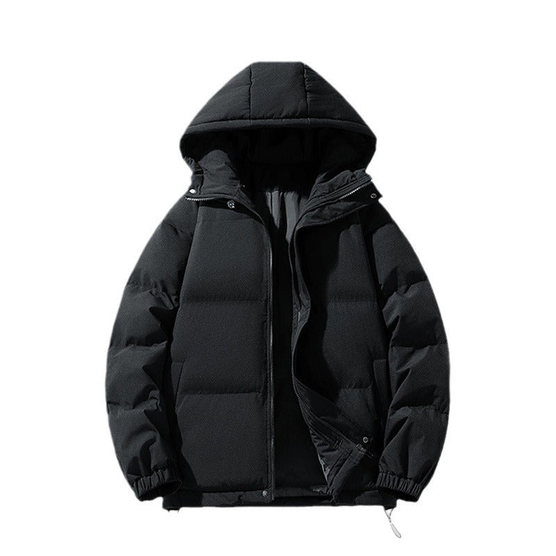 Men's Hooded Cotton Padded Jacket for Warmth and Winter Comfort