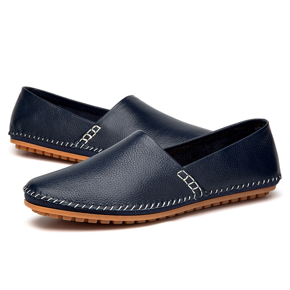 Men's Comfortable Rubber Sole Slip On Casual Driving Loafers