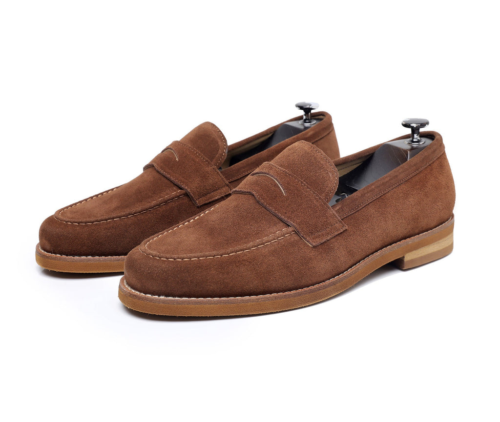 Men’s Handmade Retro Leather Loafers for Timeless Everyday Style