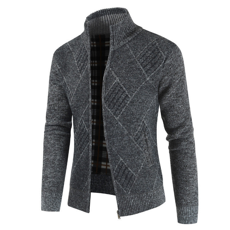 Men's Slim Fit Formal Cardigan Sweater Jacket For Business Casual