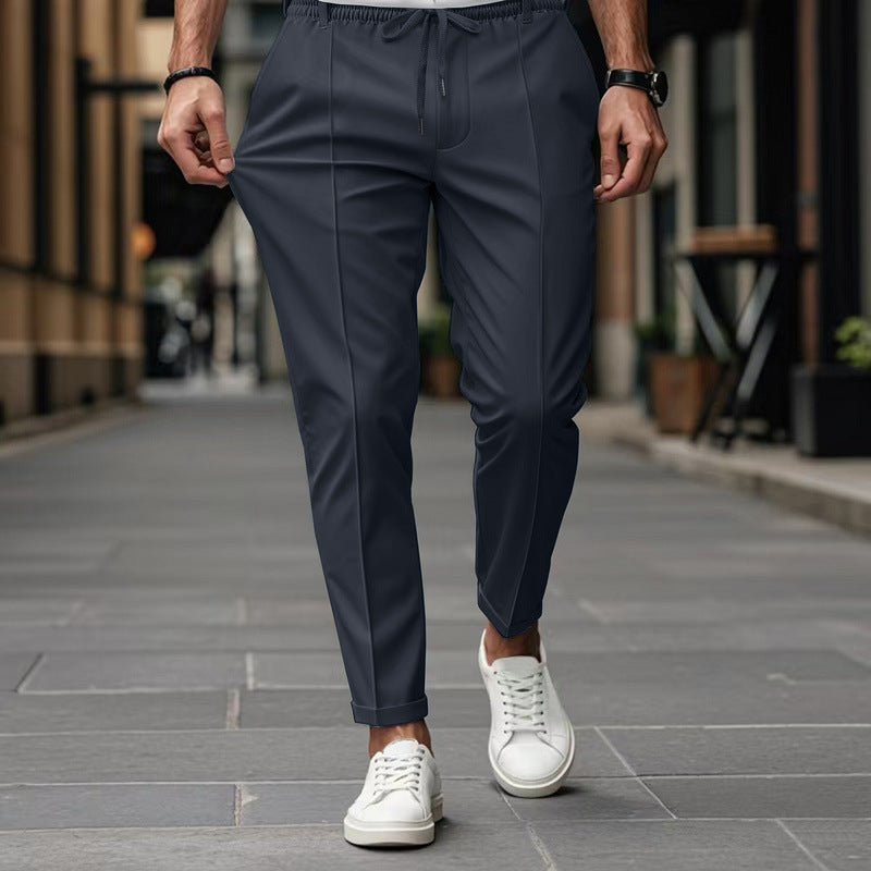 Men’s Slim Fit Tapered Trousers for Smart Casual Everyday Style
