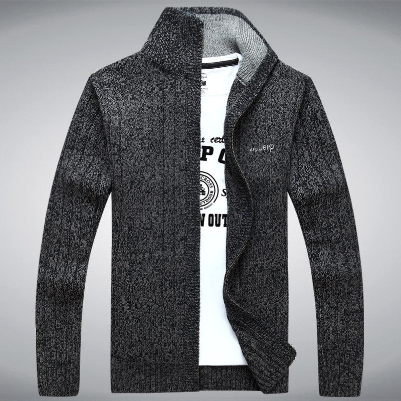 Men's Oversized Casual Sweater Cardigan Jacket With Soft Polyester Fabric