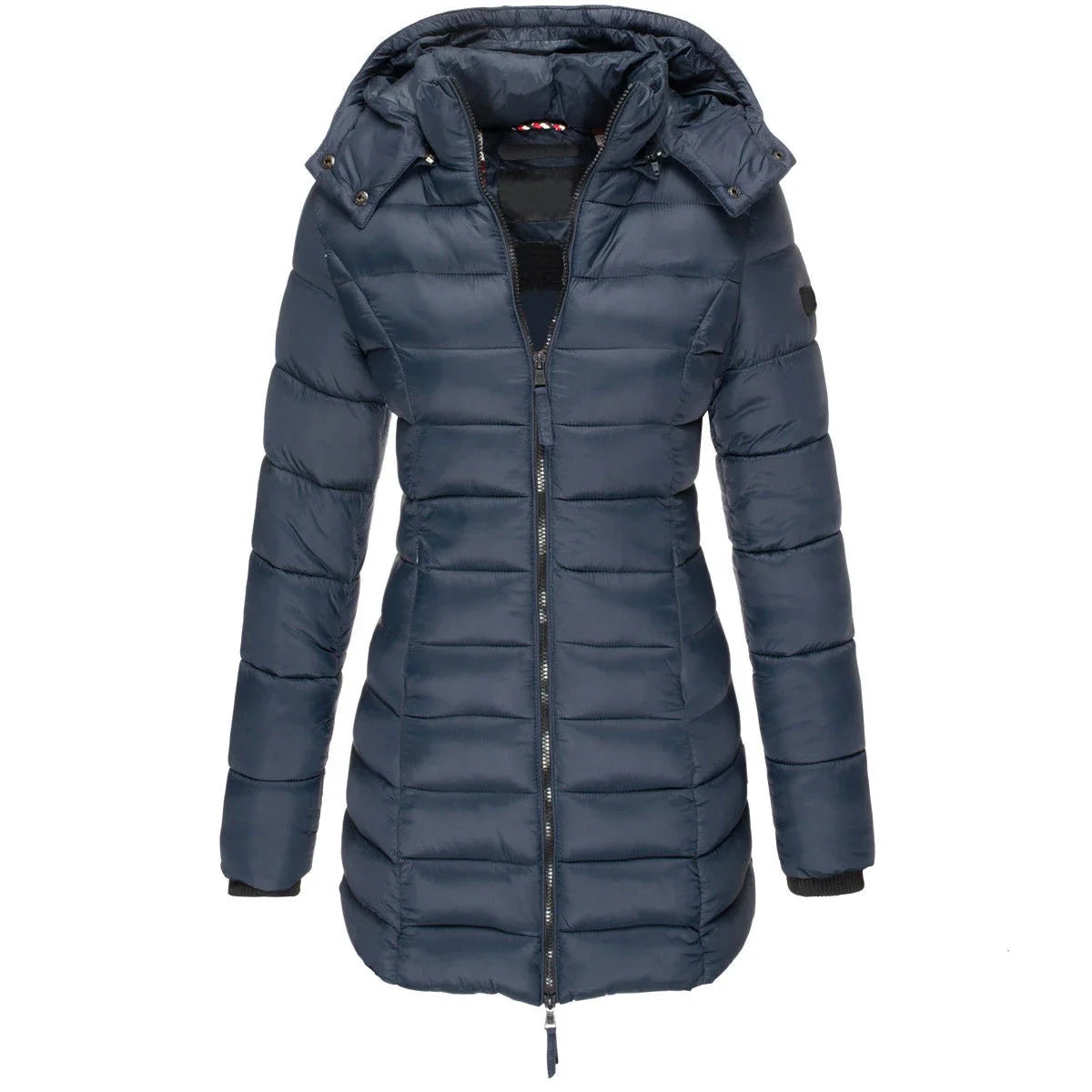 Women's Hooded Padded Cotton Long Sleeve Winter Parka Jacket