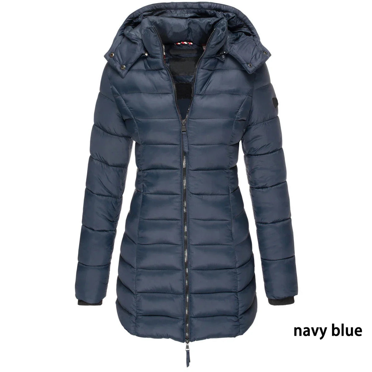 Women's Hooded Padded Cotton Long Sleeve Winter Parka Jacket