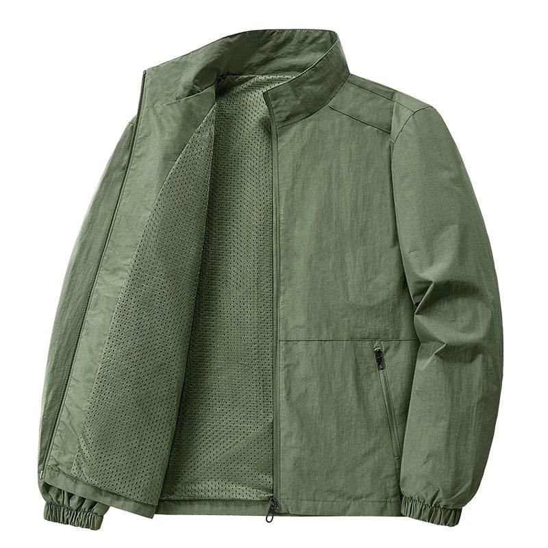 Men's Lightweight Breathable Casual Zipper Formal Spring Jacket