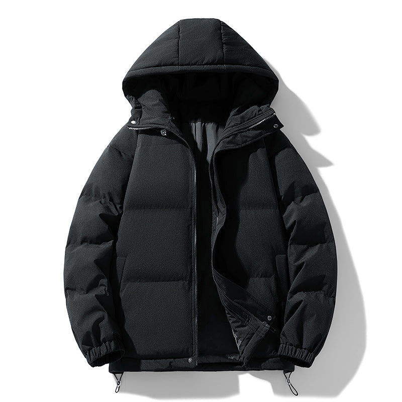 Men's Hooded Cotton Padded Jacket for Warmth and Winter Comfort