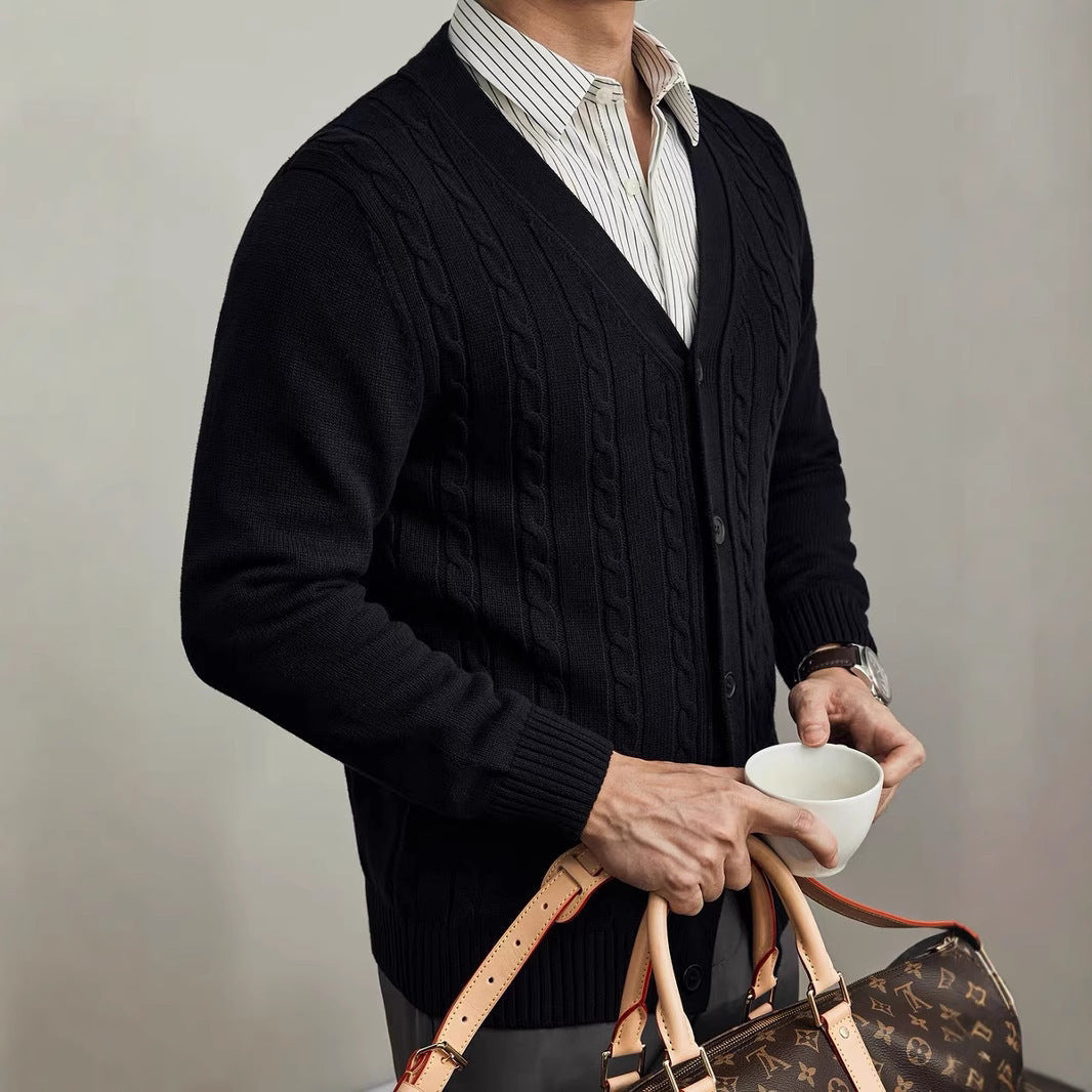 Men's Casual Knitted Cardigan for Everyday Comfort and Style