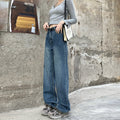 Women’s Retro High Waist Loose Baggy Straight Denim Jeans